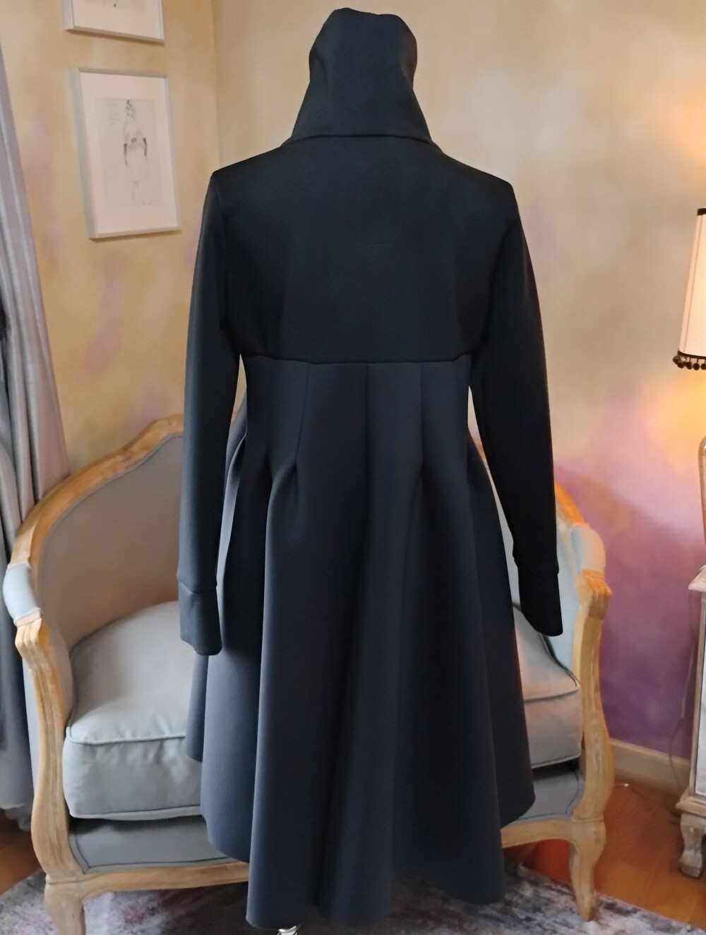 RARE! NWOT Fasada 2012 neoprene swing turtleneck dress, never worn! - Picture 4 of 9
